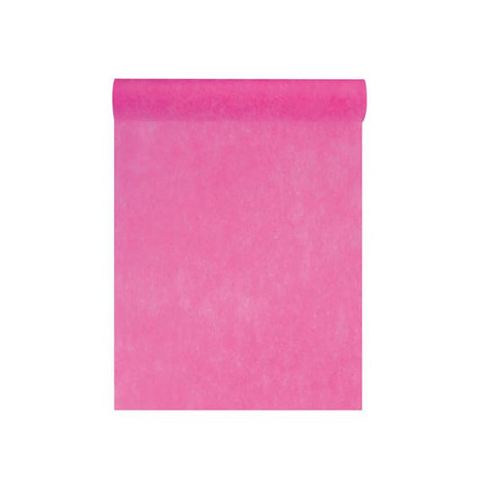 Deko Tischläufer aus Vlies in Pink - 1000 cm x 30 cm
