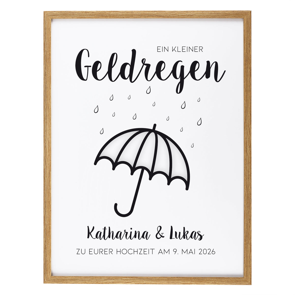 Freigestelltes Produktbild des Rahmens in Natur