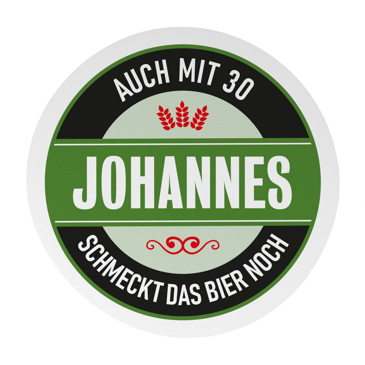 Kühlschrankmagnet individuell mit Name und Alter des Beschenkten