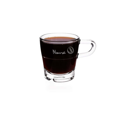 Espressoglas von Leonardo mit Wunschnamen graviert