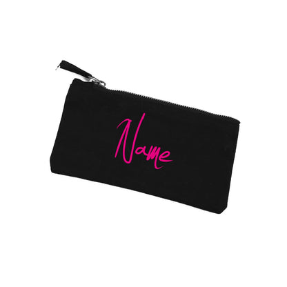 Bedruckte schwarze Tasche mit Wunschnamen