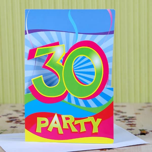 Einladungskarten zum 30. Geburtstag