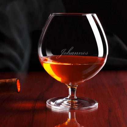 Graviertes Weinbrandglas mit Wunschnamen