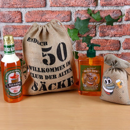 lustiges Geschenkset zum 50. Geburtstag