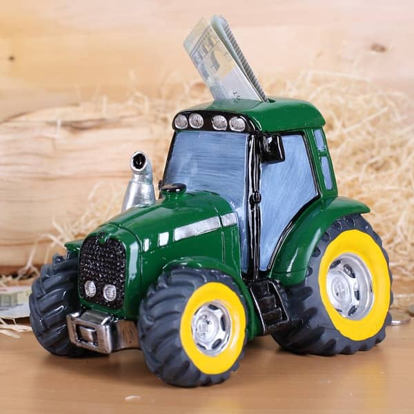 Traktor als Spardose