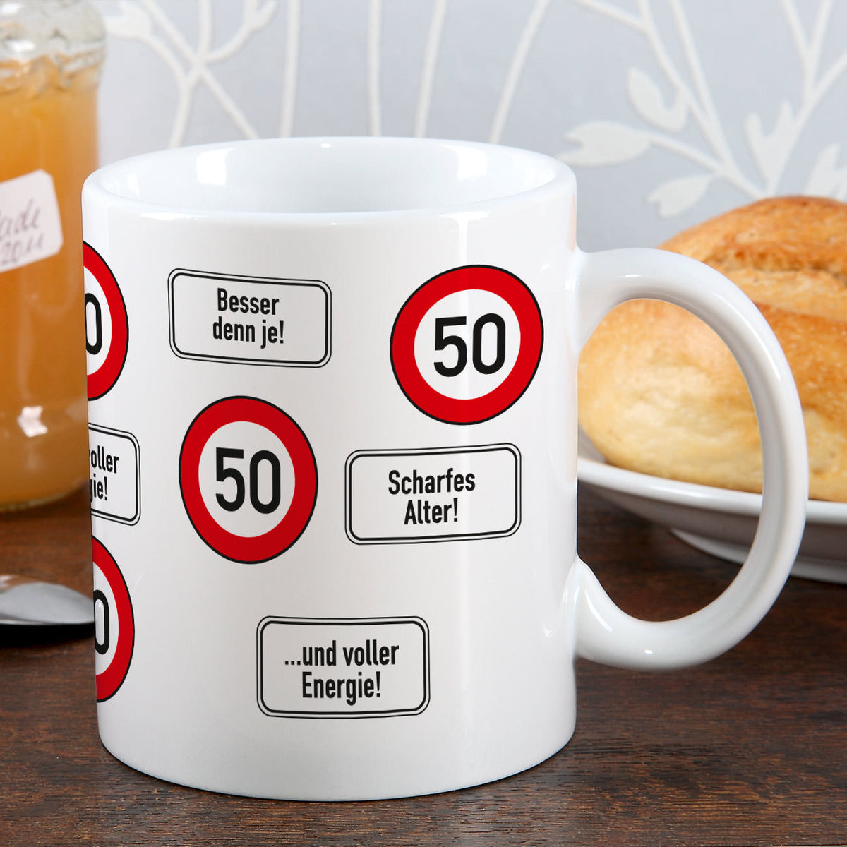 Kaffeetasse als Geschenk zum 50. Geburtstag