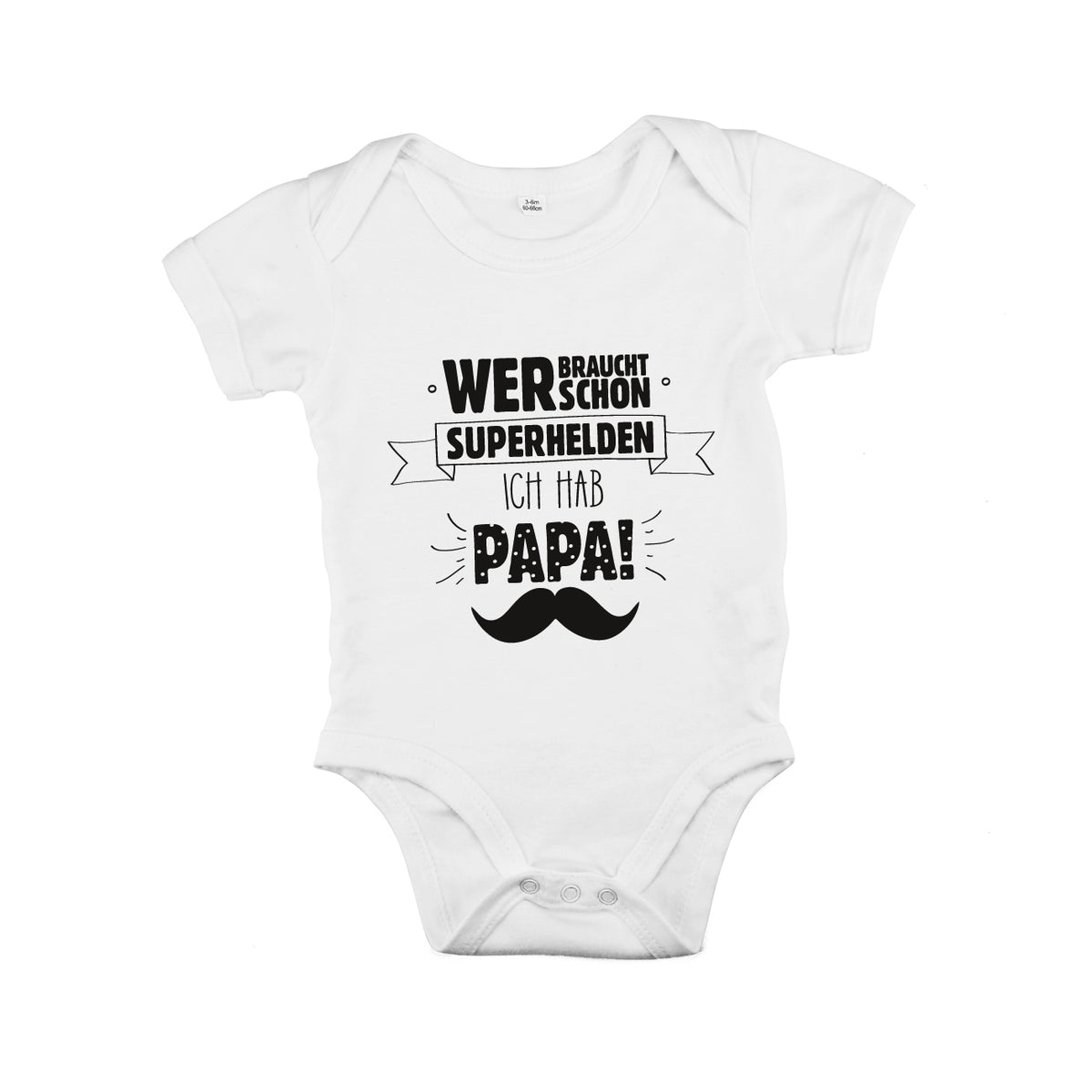 Bedruckter Baby Body - Superhelden Papa