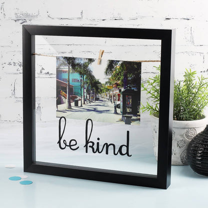 Be Kind - Bilderrahmen in schwarz