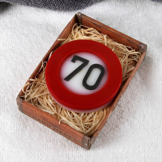 handgemachte Seife zum 70. Geburtstag