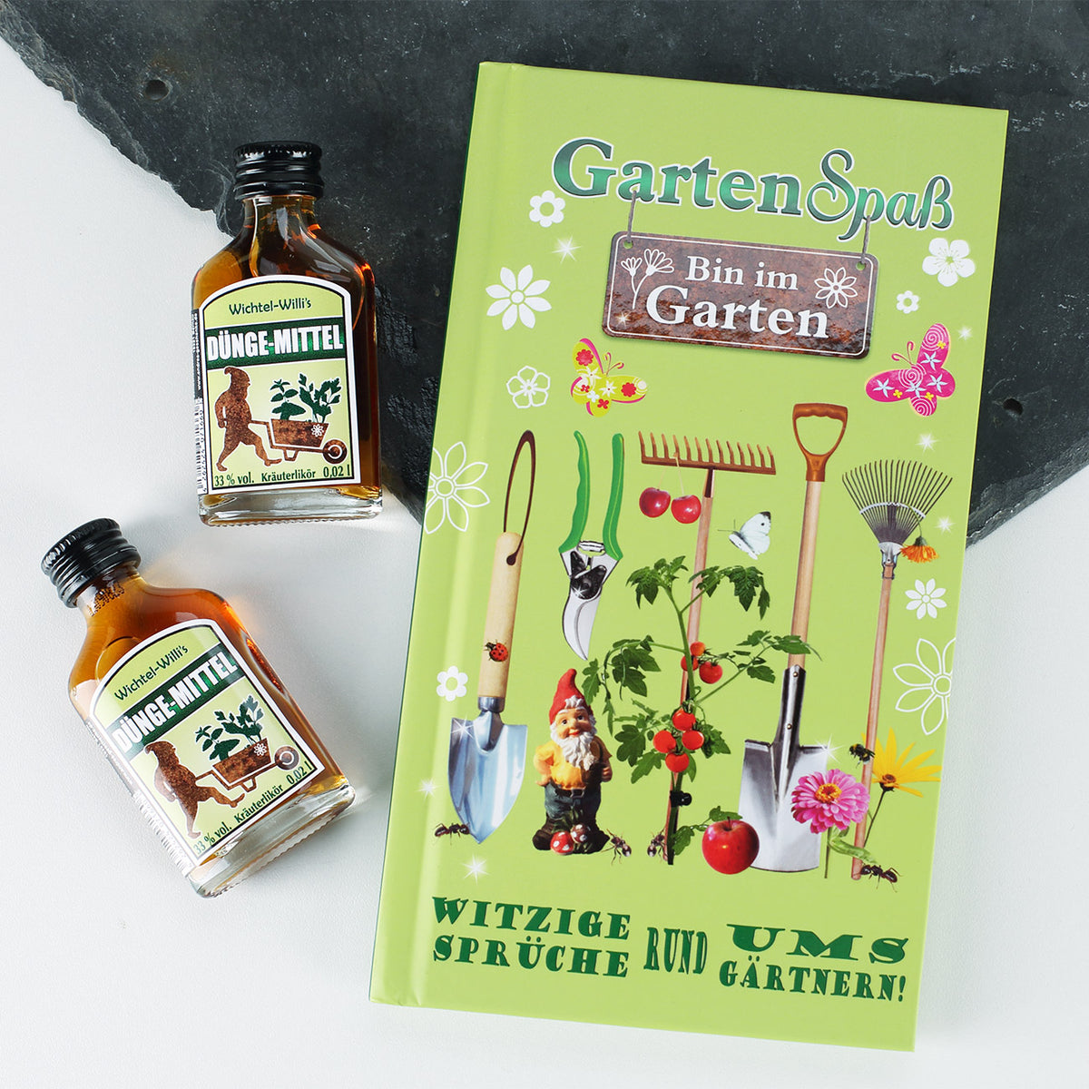Buch: Garten Spaß - Bin im Garten mit 2 Kräuterschnäpsen