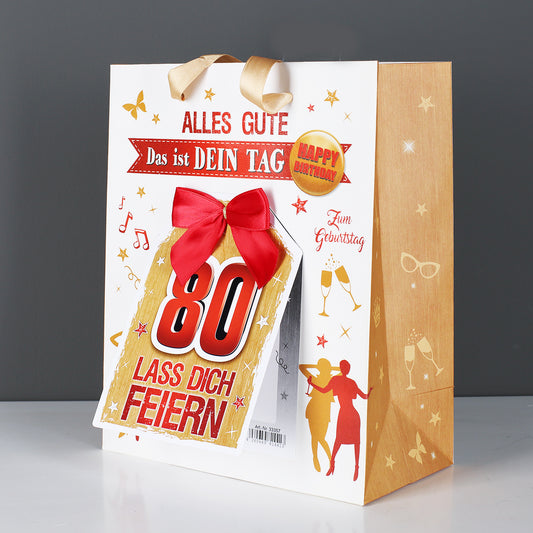 Geschenktasche inkl. Karte - 80
