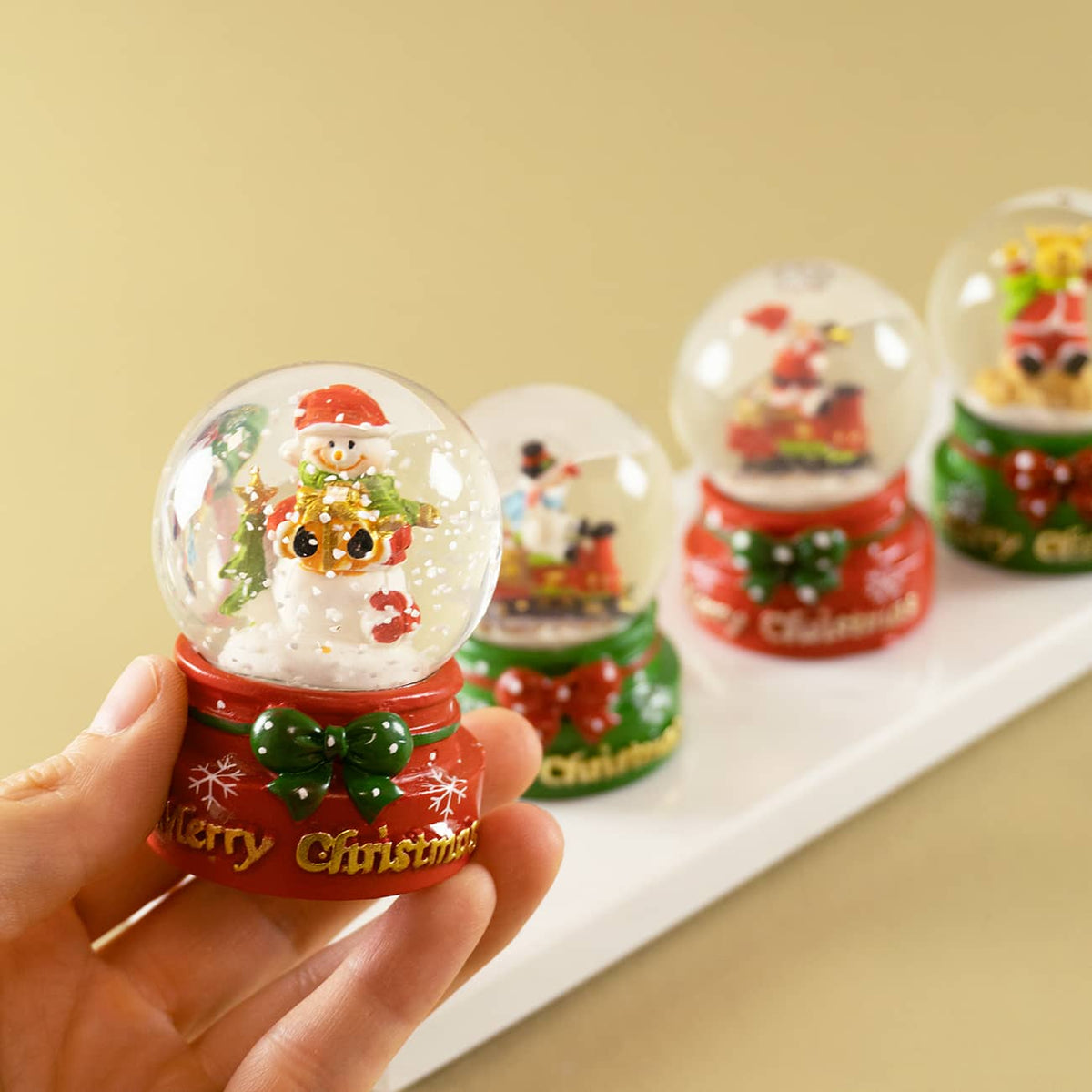 Mini-Schneekugeln zum Nikolaus & zu Weihnachten
