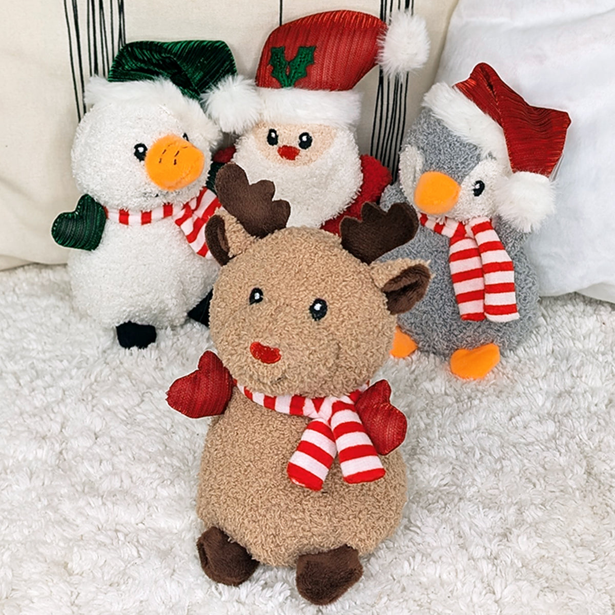 Weihnachts-Stofftiere in 4 Varianten | Kuscheltiere
