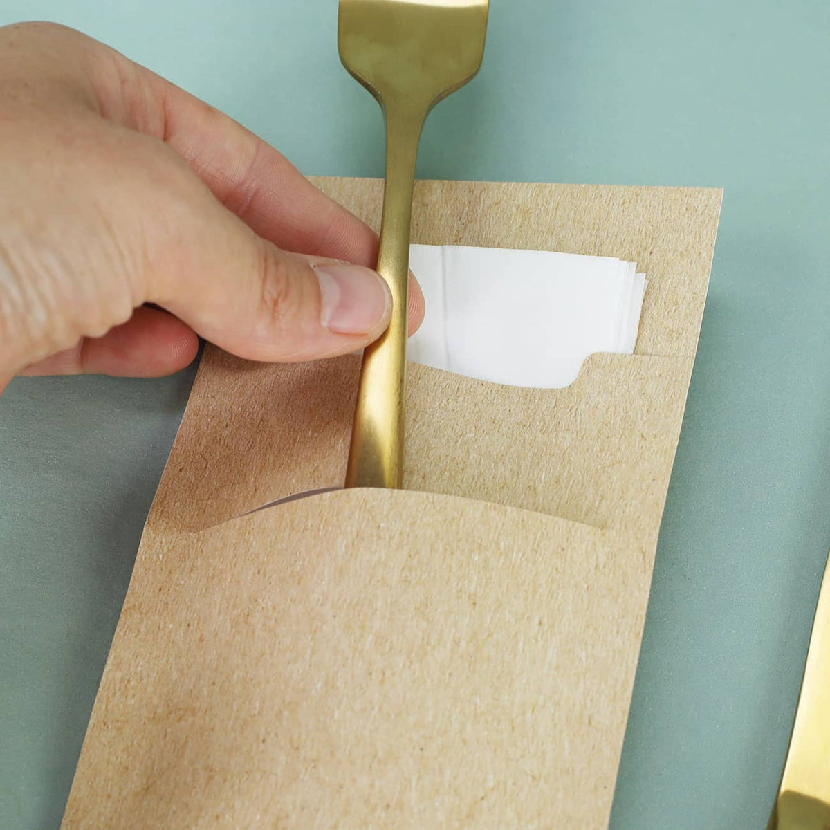Detailansicht mit Serviette und Plazierungsvorschlag