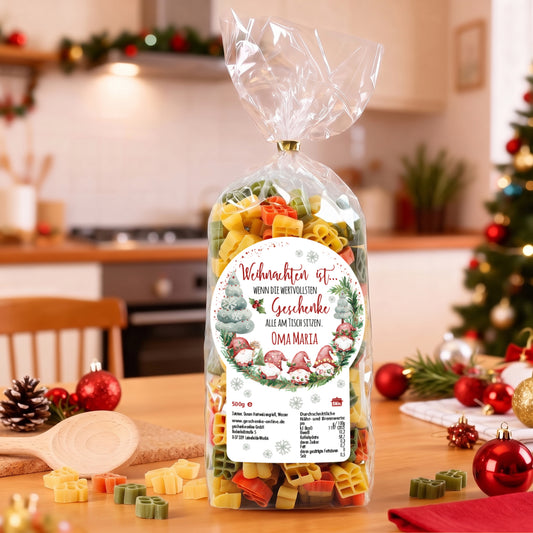 Nudeln zu Weihnachten personalisiert mit Name Oma Maria