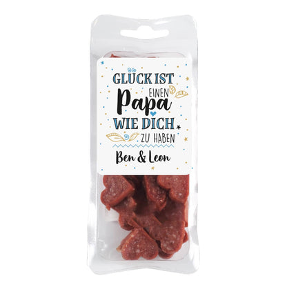 Glück ist, einen Papa wie dich zu haben - Salamiherzen