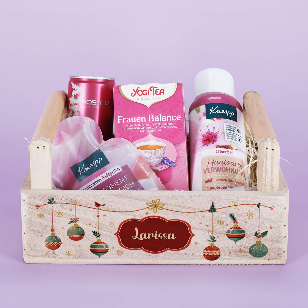 Weihnachtlicher Geschenkkorb für Frauen