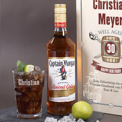 Captain Morgan Geburtstags Geschenk Set