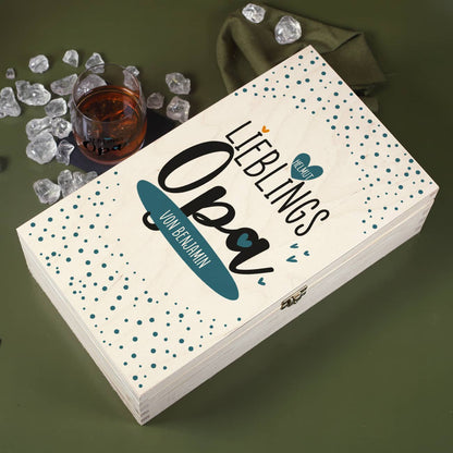 Lieblingsopa - Glenfiddich Whisky Geschenkset in Holzbox