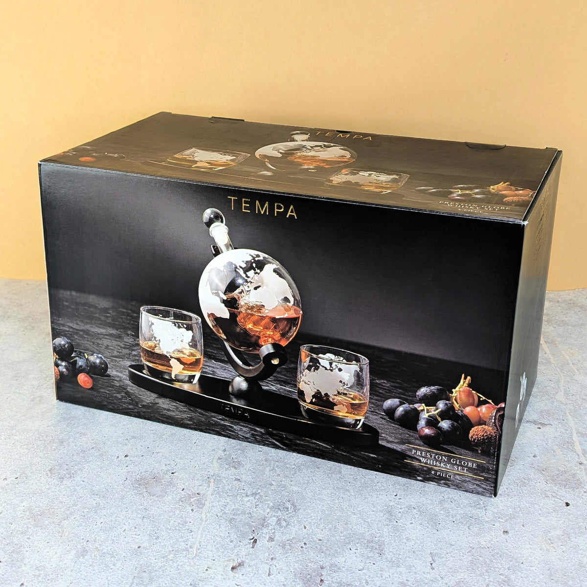 Edle Verpackung vom Whisky-Dekantierset
