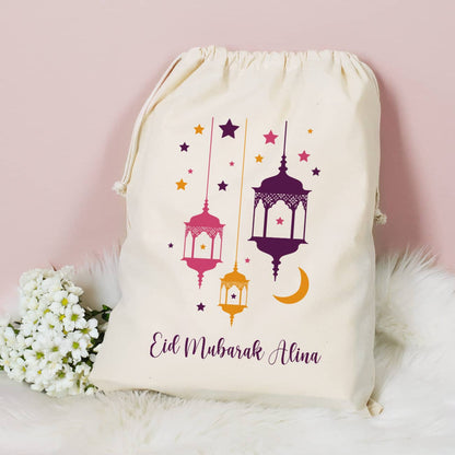 Großer Eid Geschenksack mit Lila Design & Personalisierung