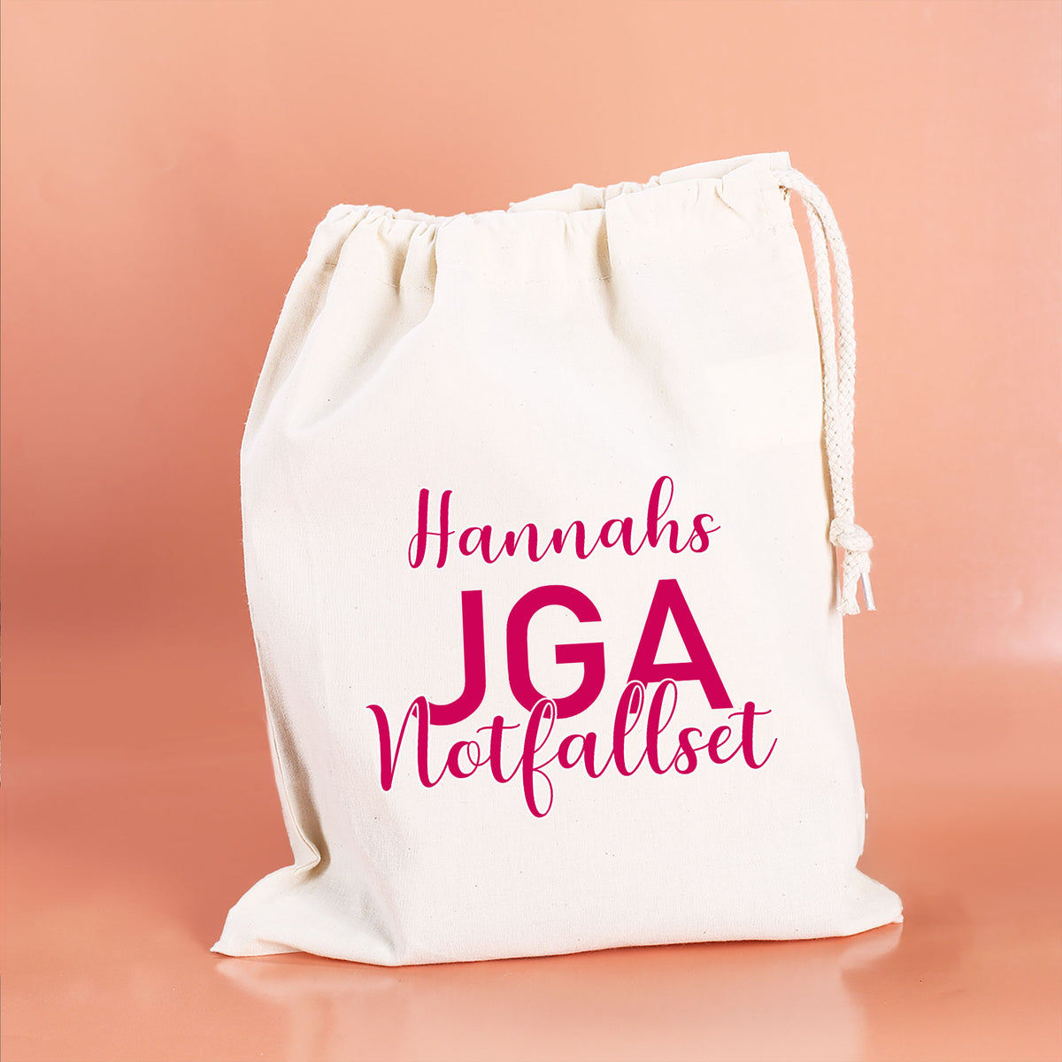 JGA Notfallset-Sack mit dem Namen der Braut | 2 Größen wählbar