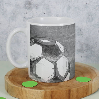 Graues Fußball-Motiv