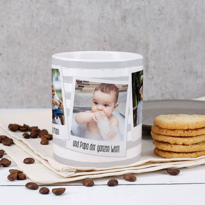 Tasse mit Ihren drei Lieblingsbildern