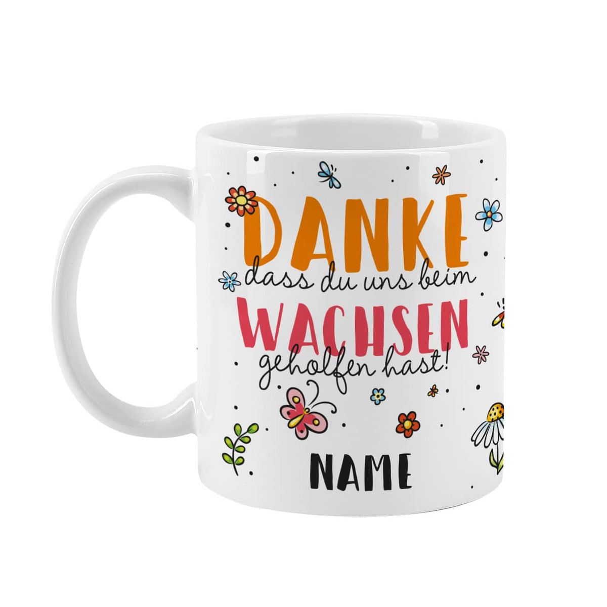 Tasse als Geschenk für Erzieher mit Name nach Wunsch