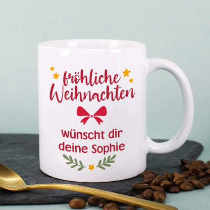 Tasse mit Text personalisiert