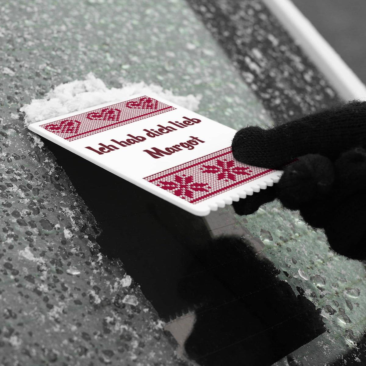 Eiskrater mit Wunschtext