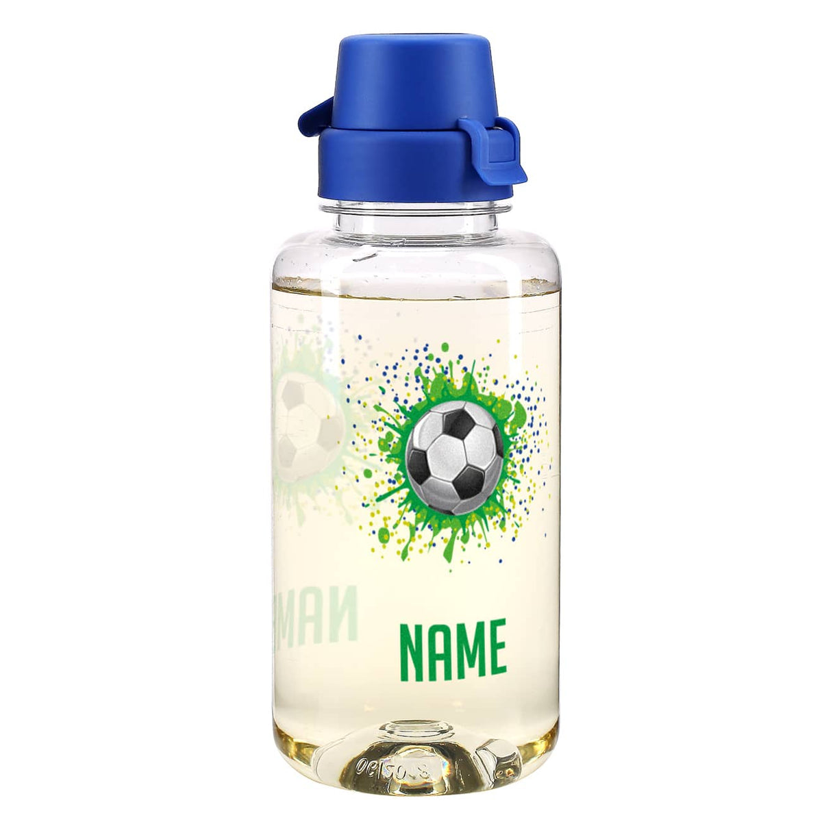 Fußball Trinkflasche mit Name, 0,7 L