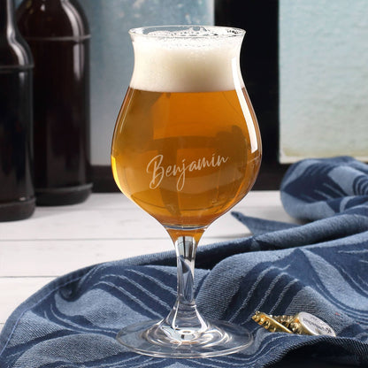Bierglas in Pilstulpenform von Leonardo mit Namensgravur