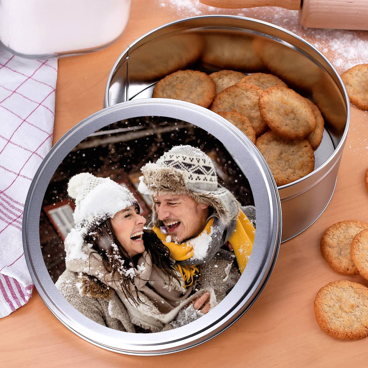 Keksdose mit Ihrem Foto personalisiert