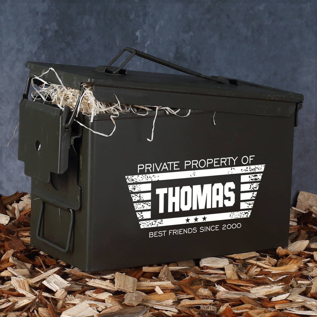 Persönlich bedruckte Munitionsbox - Private Property of ...