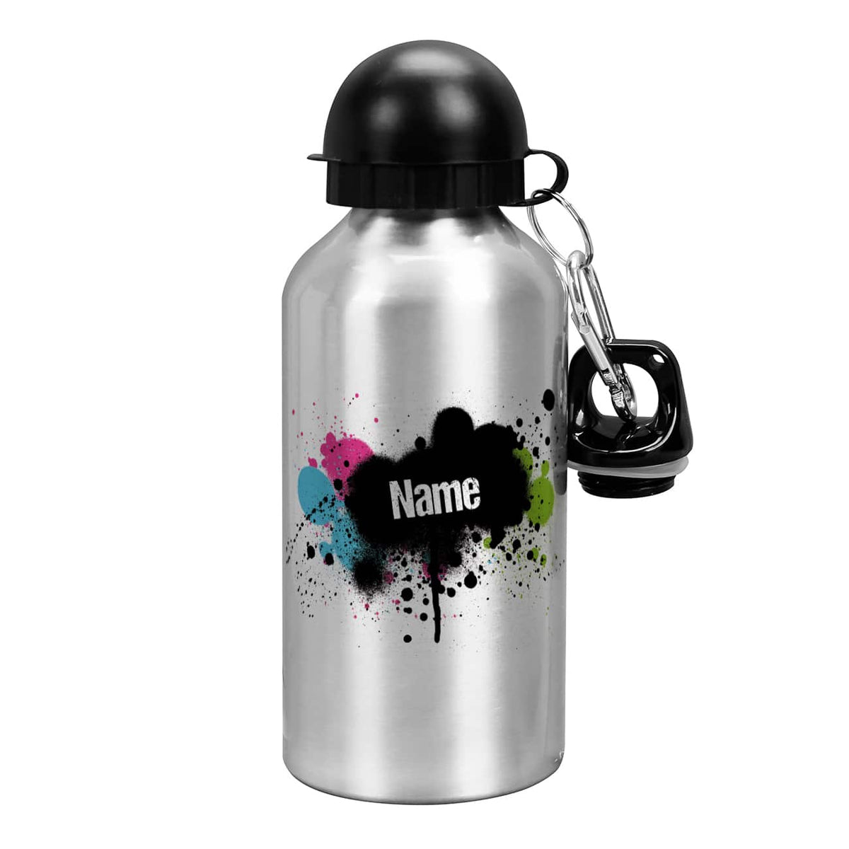 Trinkflasche mit Graffiti-Look mit Ihrem Wunschnamen