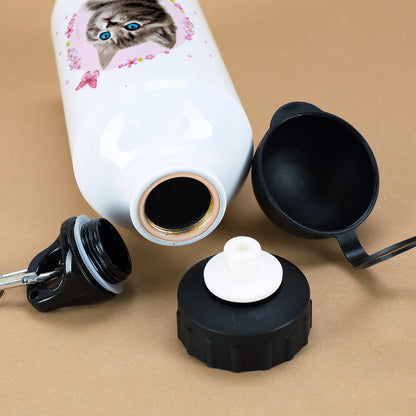 Trinkflasche mit Baby-Katze - Verschluss