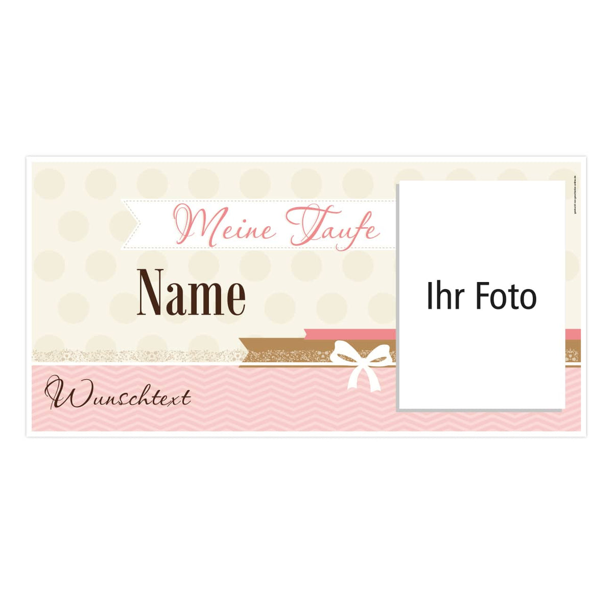 Mit Name, Wunschtext und Foto