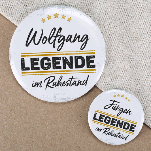Button - Legende geht in Rente