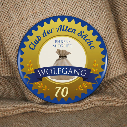 Riesen Button für den alten Sack zum Geburtstag