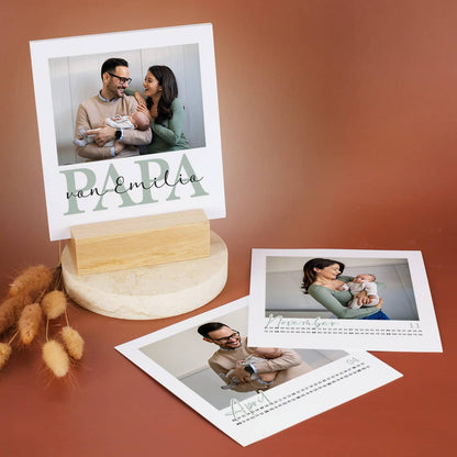 Bedruckter Tischkalender für Papa