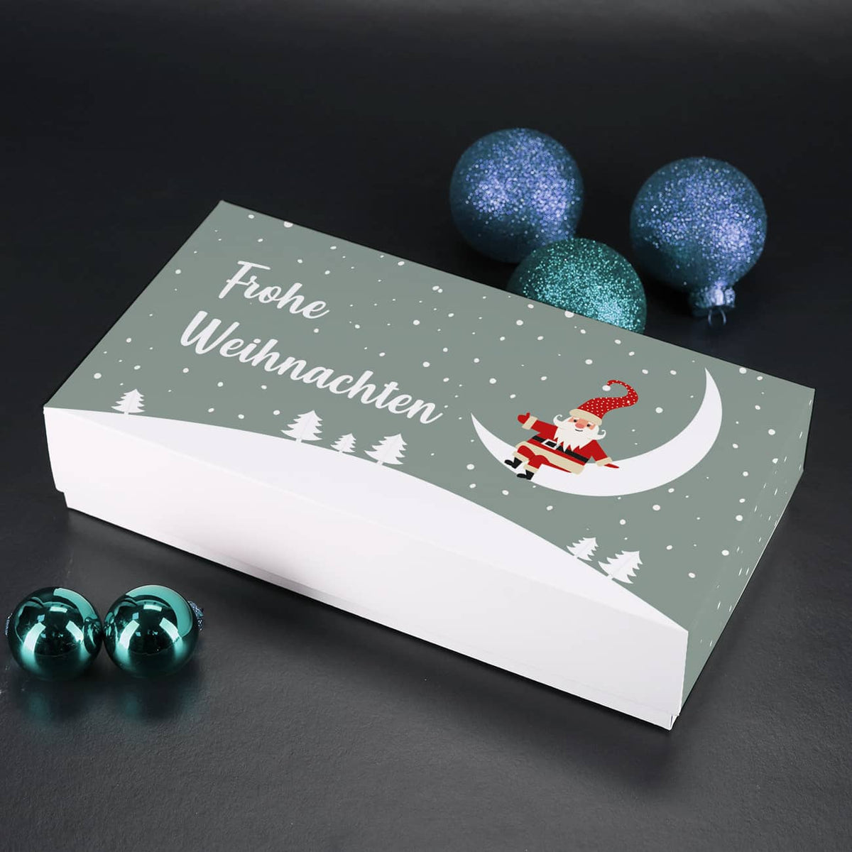 Explosionsbox für Geldgeschenke zu Weihnachten mit Wunschtext