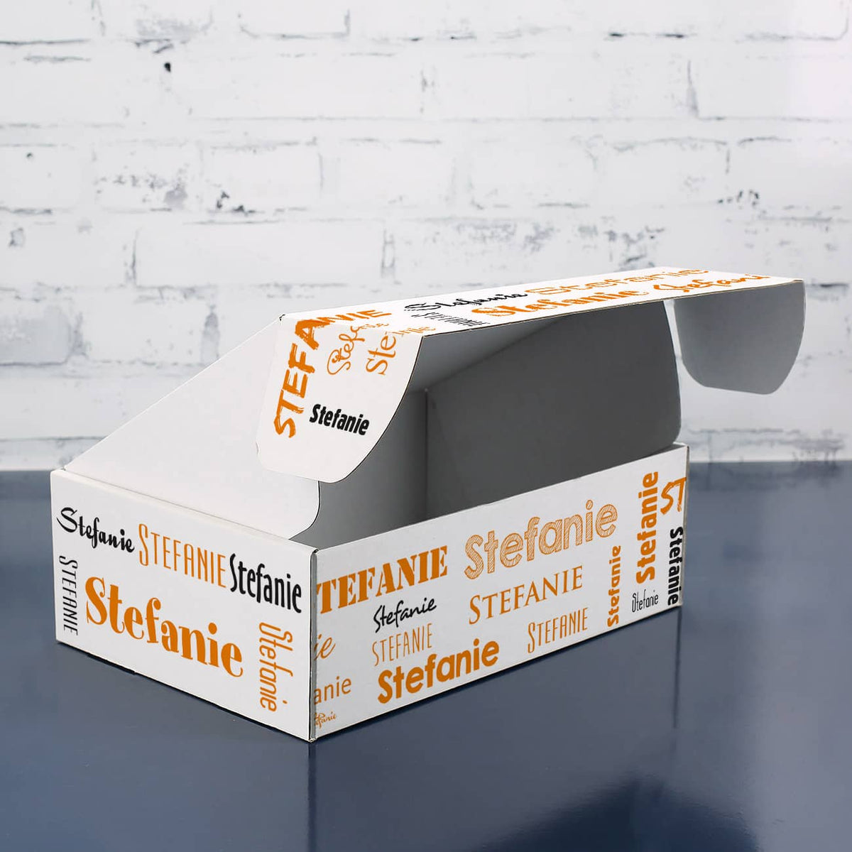Geschenkbox mit Wunschtext und Name 