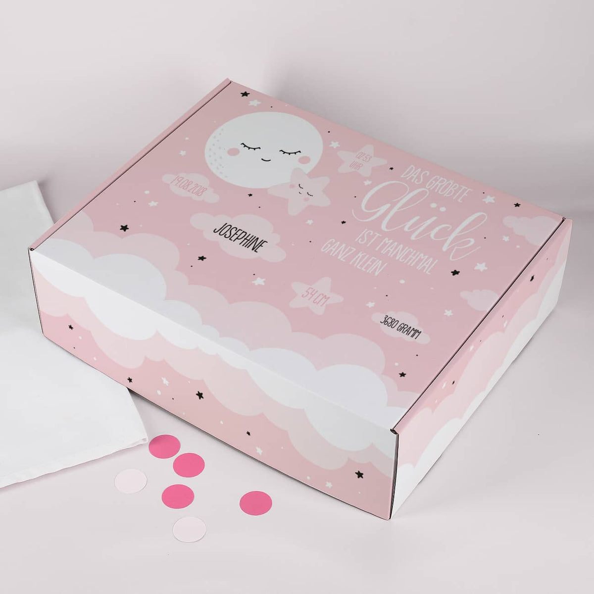 Geschenkbox zur Geburt für Mädchen