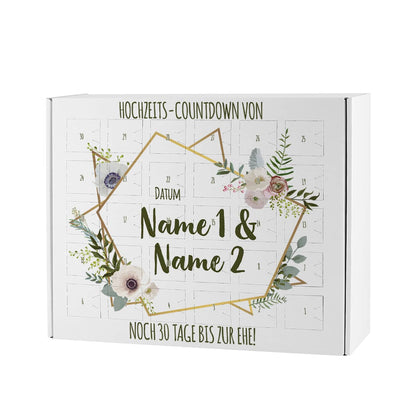Personalisiert mit Vornamen und Datum der Hochzeit