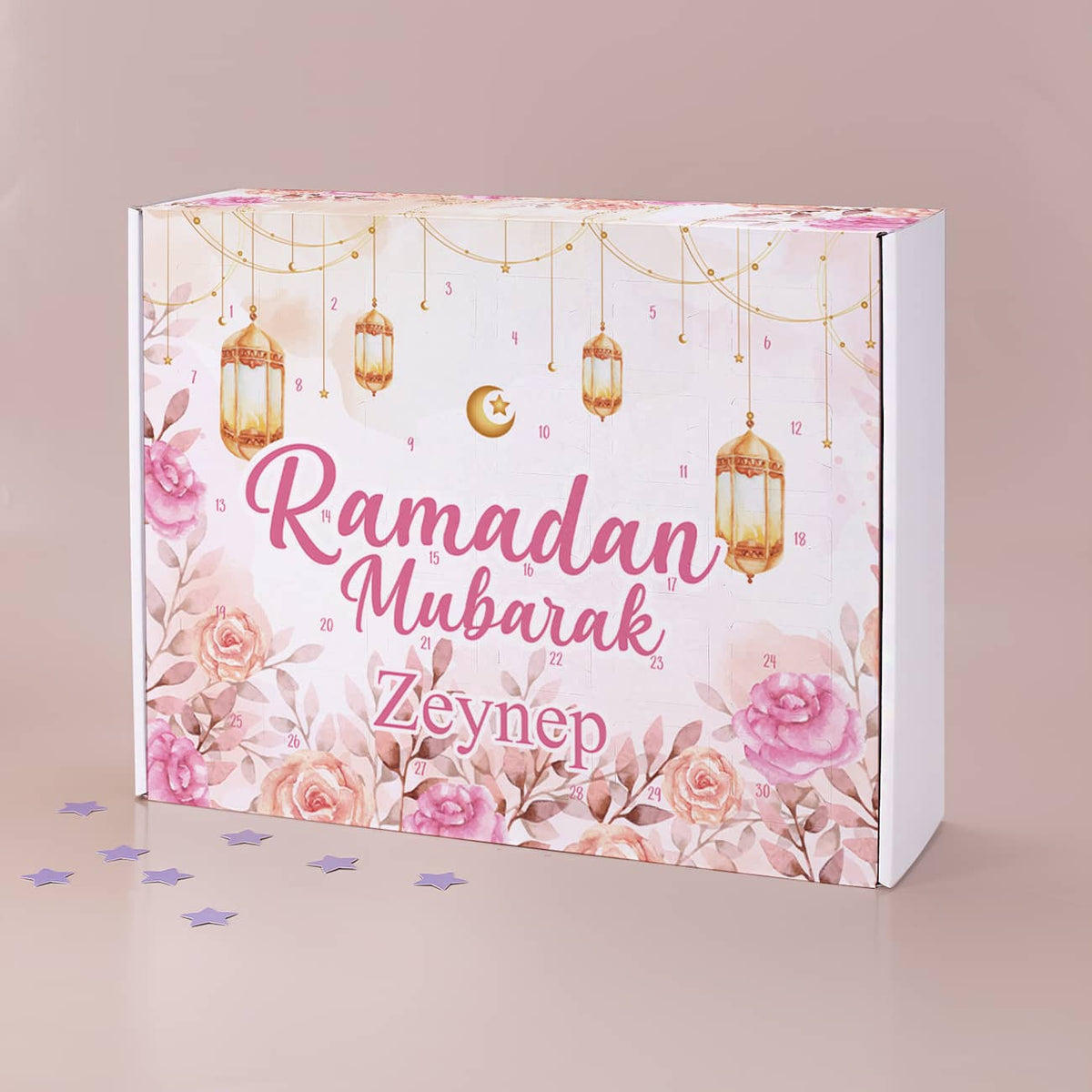 Ramadan Kalender DIY für Kinder mit Name personalisiert