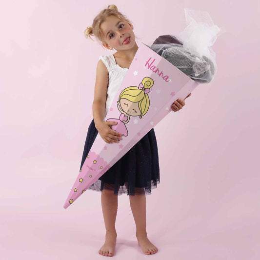Ballerina-Zuckertüte mit Wunschname