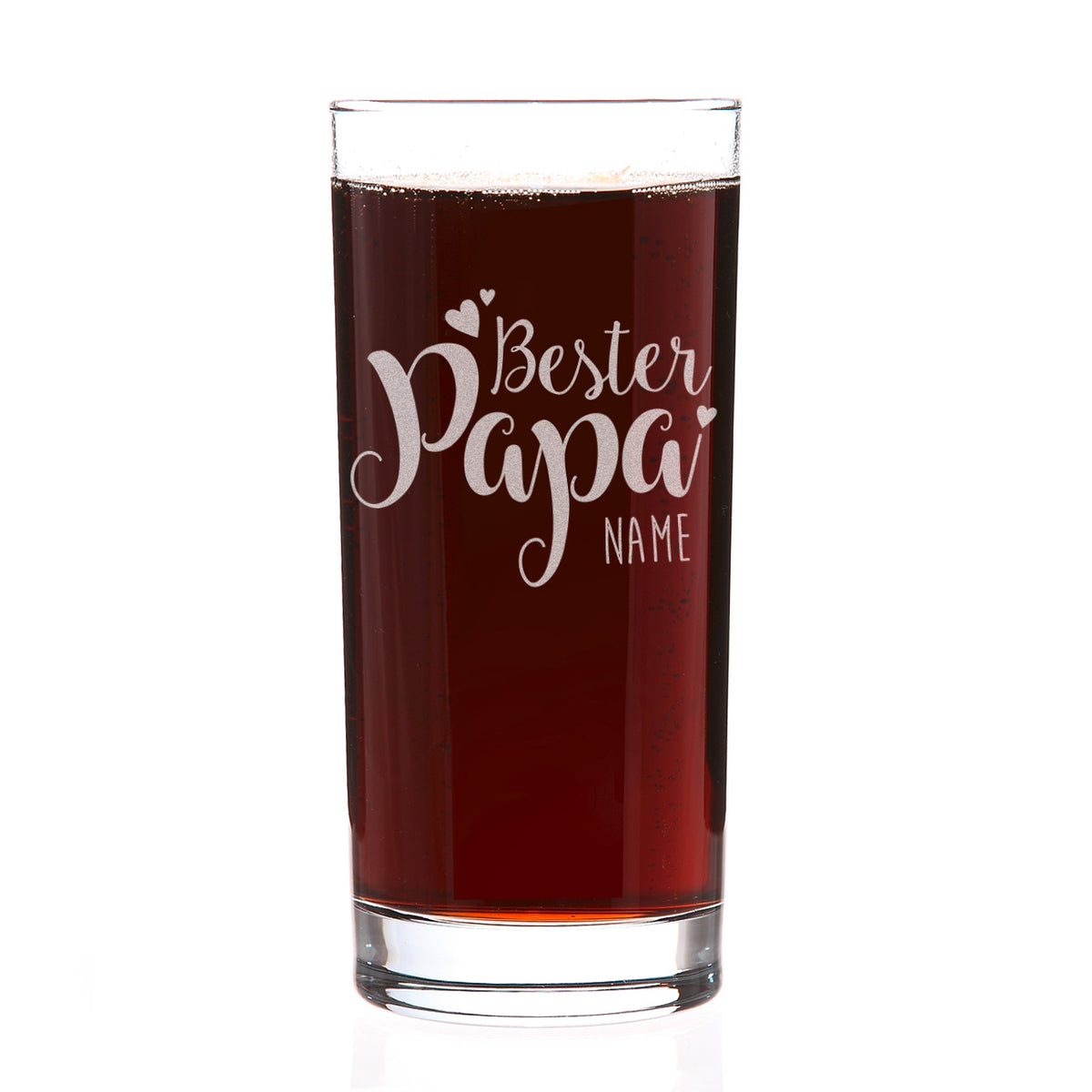 Trinkglas "Bester Papa" mit Name