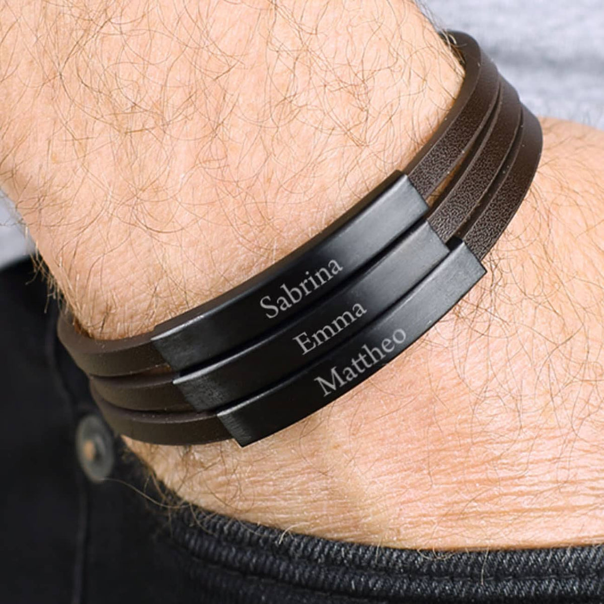 Männerarmband mit Gravur
