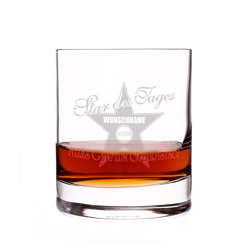 Walk of Fame Whiskyglas mit Gravur